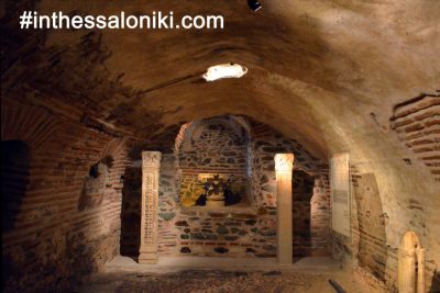 Agios Dimitrios Temple Underground Crypt. Originally built by the Romans as part of a Bathing complex, the Crypt was later used as a place of worship by the early Christians of Thessaloniki.